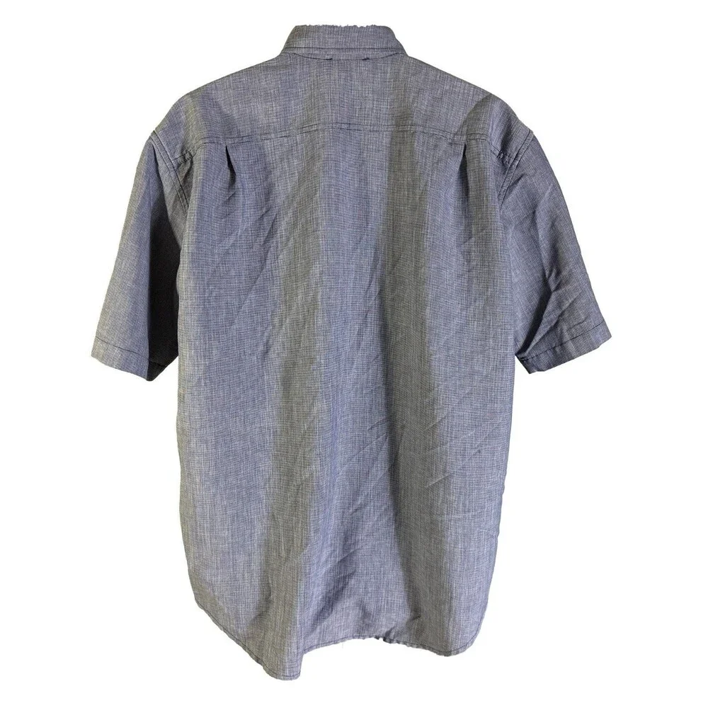 ORVIS Men's Short Sleeve Button‎ Down Outdoor Shirt Blue Large
